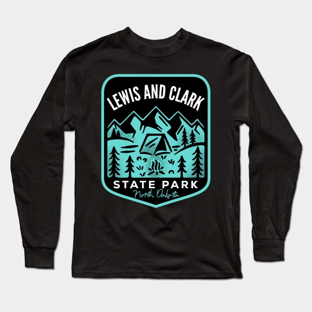 Lewis and Clark State Park North Dakota Long Sleeve T-Shirt by HalpinDesign